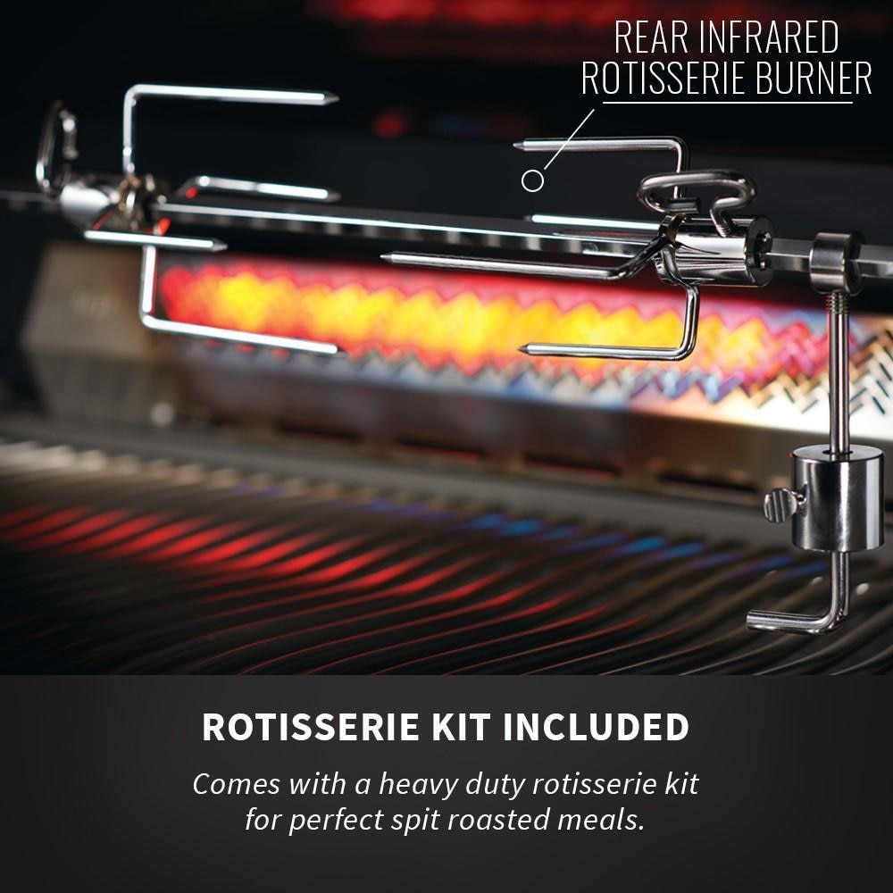 Napoleon 700 Series 5-Burner 32-Inch Built-In Natural Gas Grill w/ Rotisserie & SafetyGlow - BIG32RBNSS-1 - Image 9