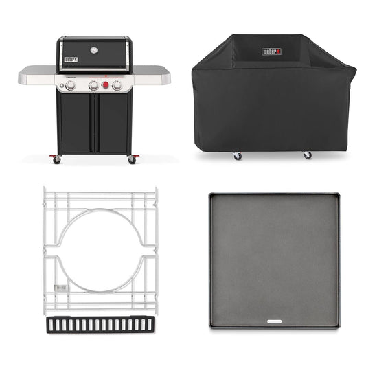 Weber GENESIS E-325 Natural Gas Grill w/ Cover, CRAFTED Frame & Griddle - Image 1