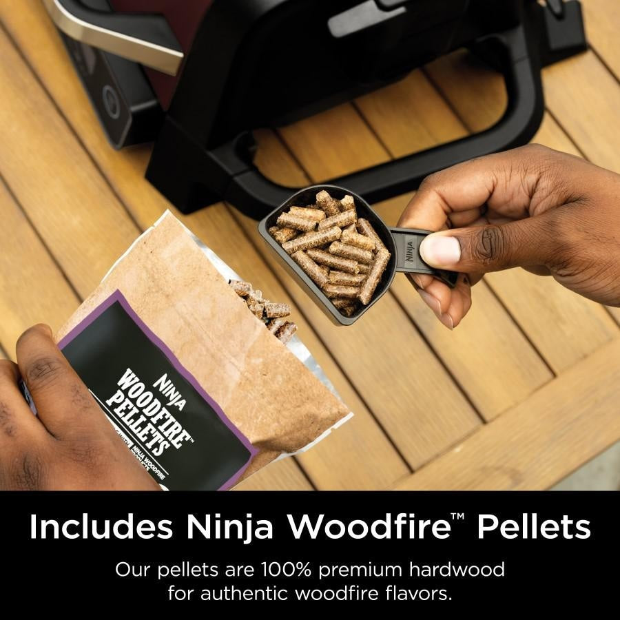 Ninja Woodfire Grill - Red - OG701RD - Image 9