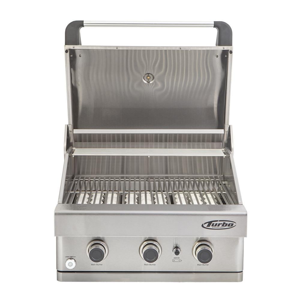 Turbo 26-Inch 3-Burner Built-In Natural Gas Grill - BTH2621BNG - Image 2