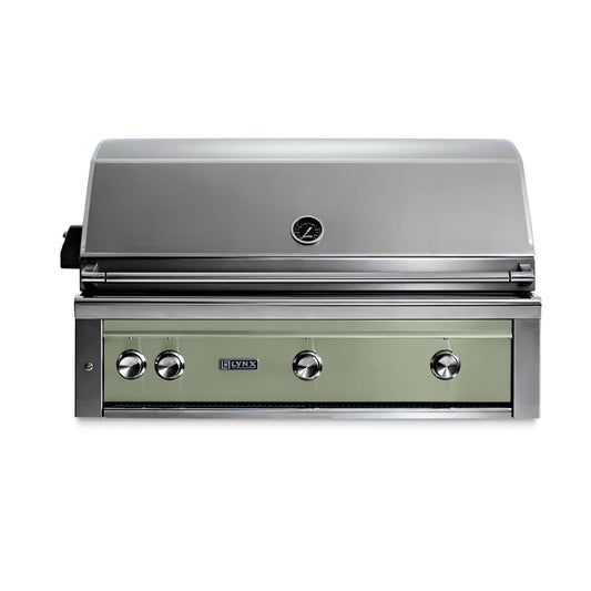 Lynx Professional 42 Inch Built-In Propane Grill w/ One Infrared Trident Burner & Rotisserie in Desert Sage - L42TR-DSLP - Image 1