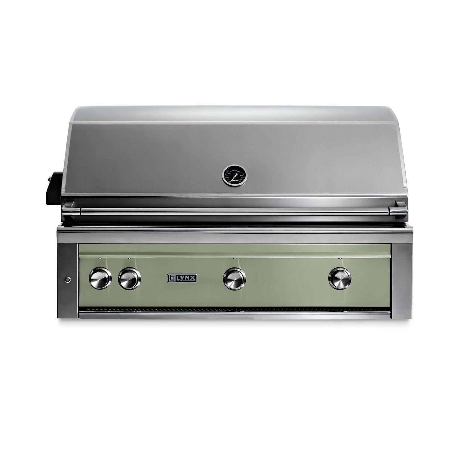 Lynx Professional 42 Inch Built-In All Infrared Trident Propane Grill w/ Rotisserie in Desert Sage - L42ATR-DSLP - Image 1