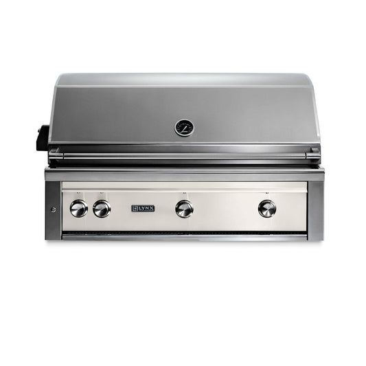 Lynx Professional 42 Inch Built-In All Infrared Trident Natural Gas Grill w/ Rotisserie in Glacier - L42ATR-GLNG - Image 1