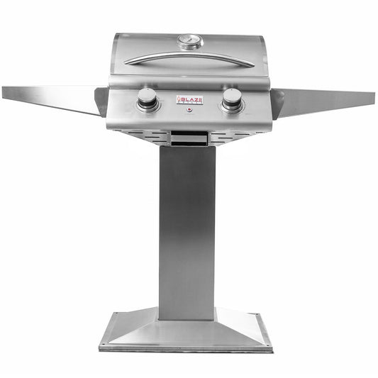 Blaze 21-Inch 1500 Watt Electric Grill On Pedestal With Side Shelves - BLZ-ELEC-21 - Image 1