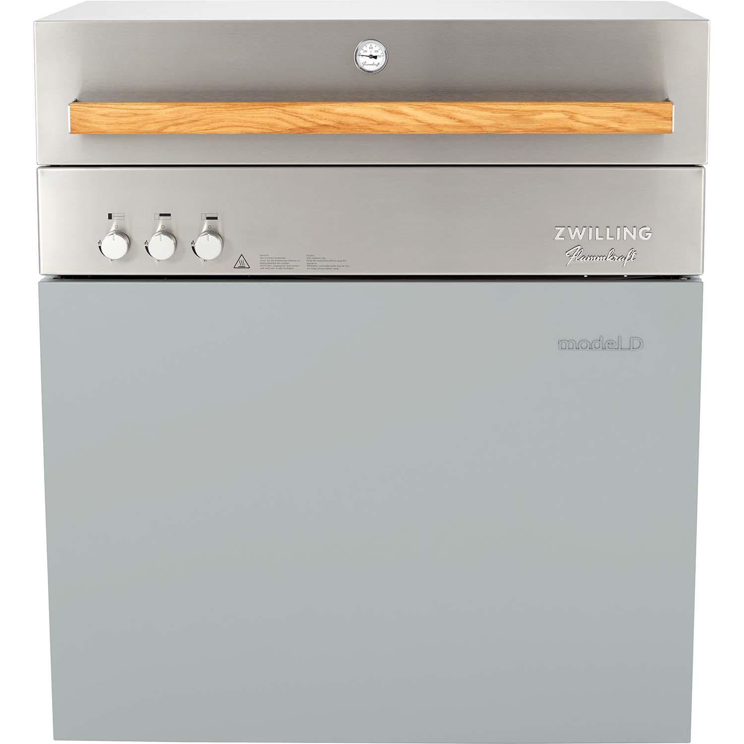Flammkraft Model D Natural Gas Grill - Light Grey - 1030979 - Image 2