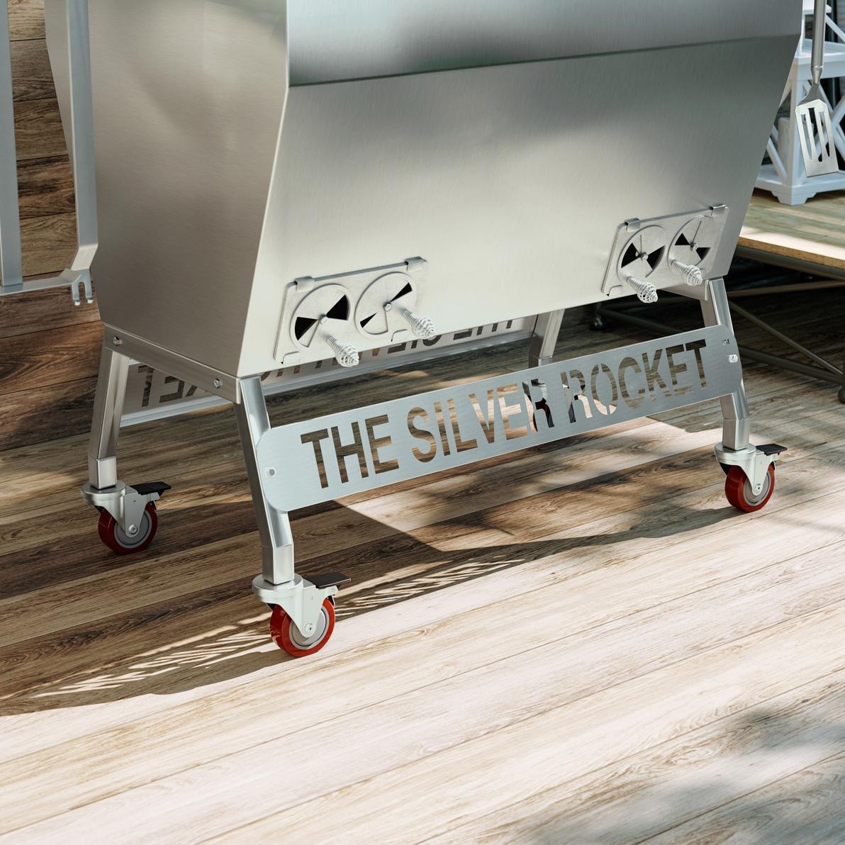 Rocket Outdoors Large Silver Rocket Kamado Grill - LGSRG - Image 5
