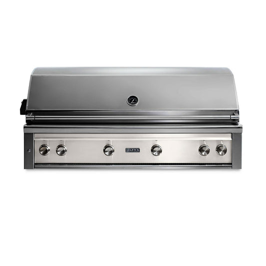 Lynx Professional 54 Inch Built-In Natural Gas Grill w/ One Infrared Trident Burner & Rotisserie in Glacier - L54TR-GLNG - Image 1