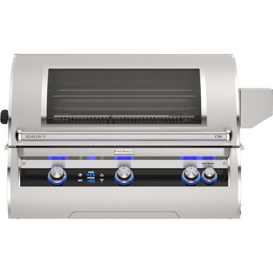 Fire Magic Echelon Diamond E790i 36-Inch Built-In Natural Gas Grill w/ Rotisserie, Magic Window & Digital Thermometer - E790I-9L1N-W - Image 1