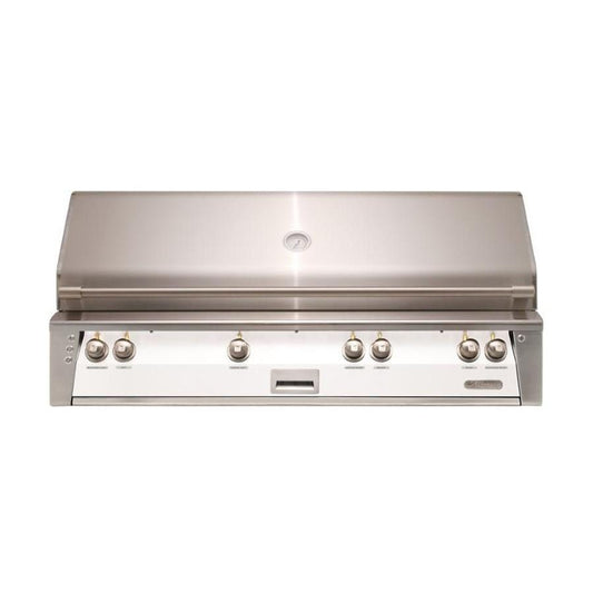 Alfresco ALXE 56-Inch Built-In Natural Gas All Grill With Sear Zone And Rotisserie in Signal White Matte - ALXE-56BFG-NG-SM9003 - Image 1