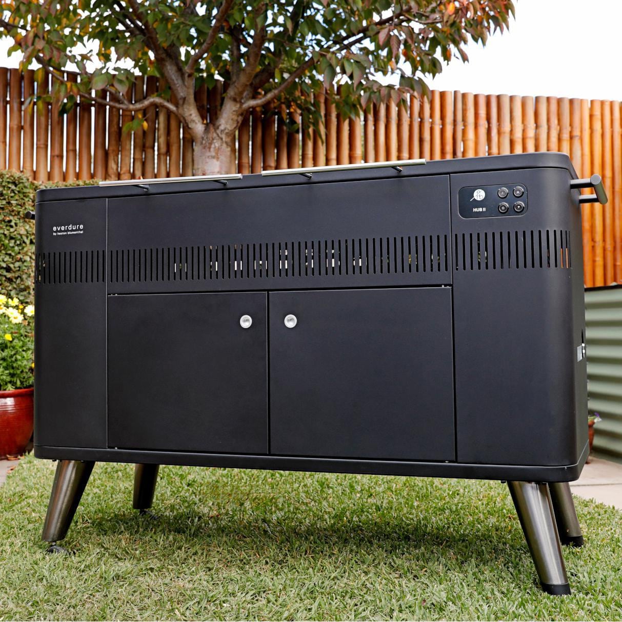 Everdure HUB II 54-Inch Charcoal Grill With Rotisserie & Electronic Ignition - HBCE3BUS - Image 4