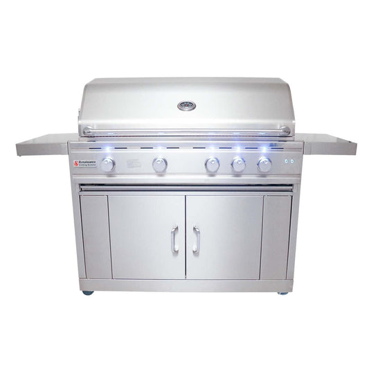 RCS Cutlass Pro 42 Inch Propane Grill w/ Ceramic Briquette Tray Flame Tamers - RON42BLPCK - Image 1