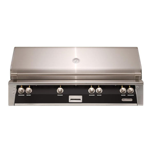 Alfresco ALXE 56-Inch Built-In Natural Gas All Grill With Sear Zone And Rotisserie in Jet Black Gloss - ALXE-56BFG-NG-S9005 - Image 1