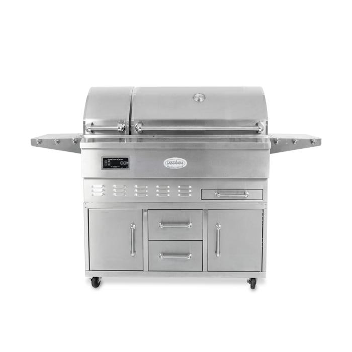 Louisiana Grills Estate Series 860 sq in 304 Stainless Steel Pellet Grill w/ Full Lower Cabinet- LG ESTATE 860C - Image 1
