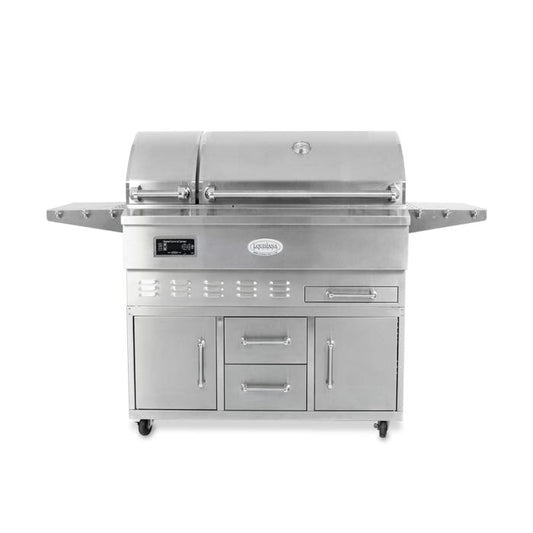 Louisiana Grills Estate Series 860 sq in 304 Stainless Steel Pellet Grill w/ Full Lower Cabinet- LG ESTATE 860C - Image 1