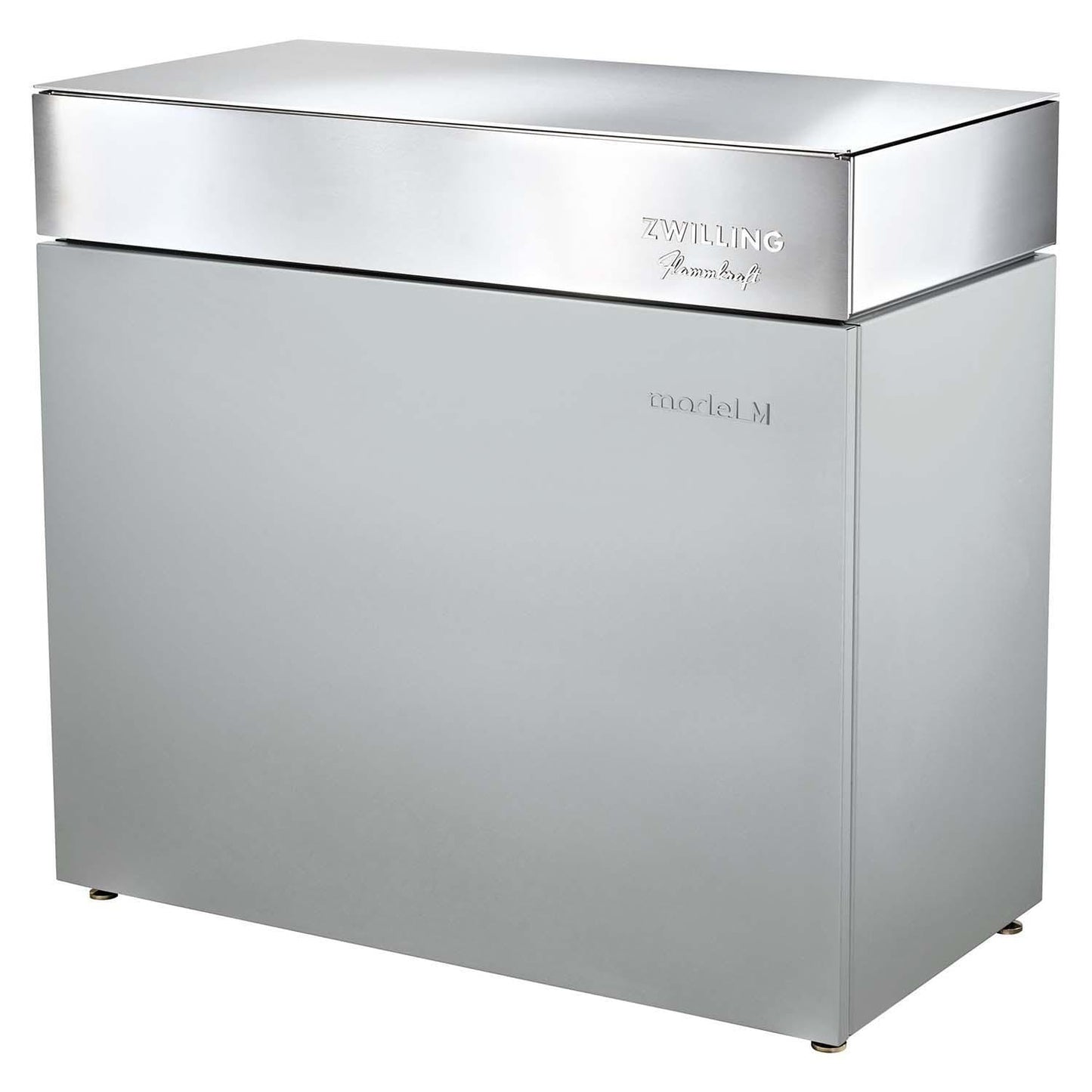 Flammkraft Model D Freestanding Grill & Model M Prep Center Module - Light Grey - 1029485