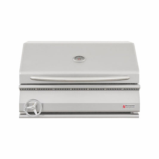 RCS Premier Built-In Stainless Steel 32-Inch Charcoal Grill - RJCC32A - Image 1