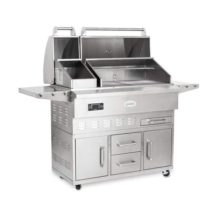 Louisiana Grills Estate Series 860 sq in 304 Stainless Steel Pellet Grill w/ Full Lower Cabinet- LG ESTATE 860C - Image 3