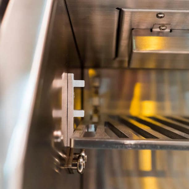 Hestan 42-Inch Natural Gas Grill W/ Sear Burner & Rotisserie On Double Drawer & Door Tower Cart - Lush - GMBR42-NG-PP - Image 17
