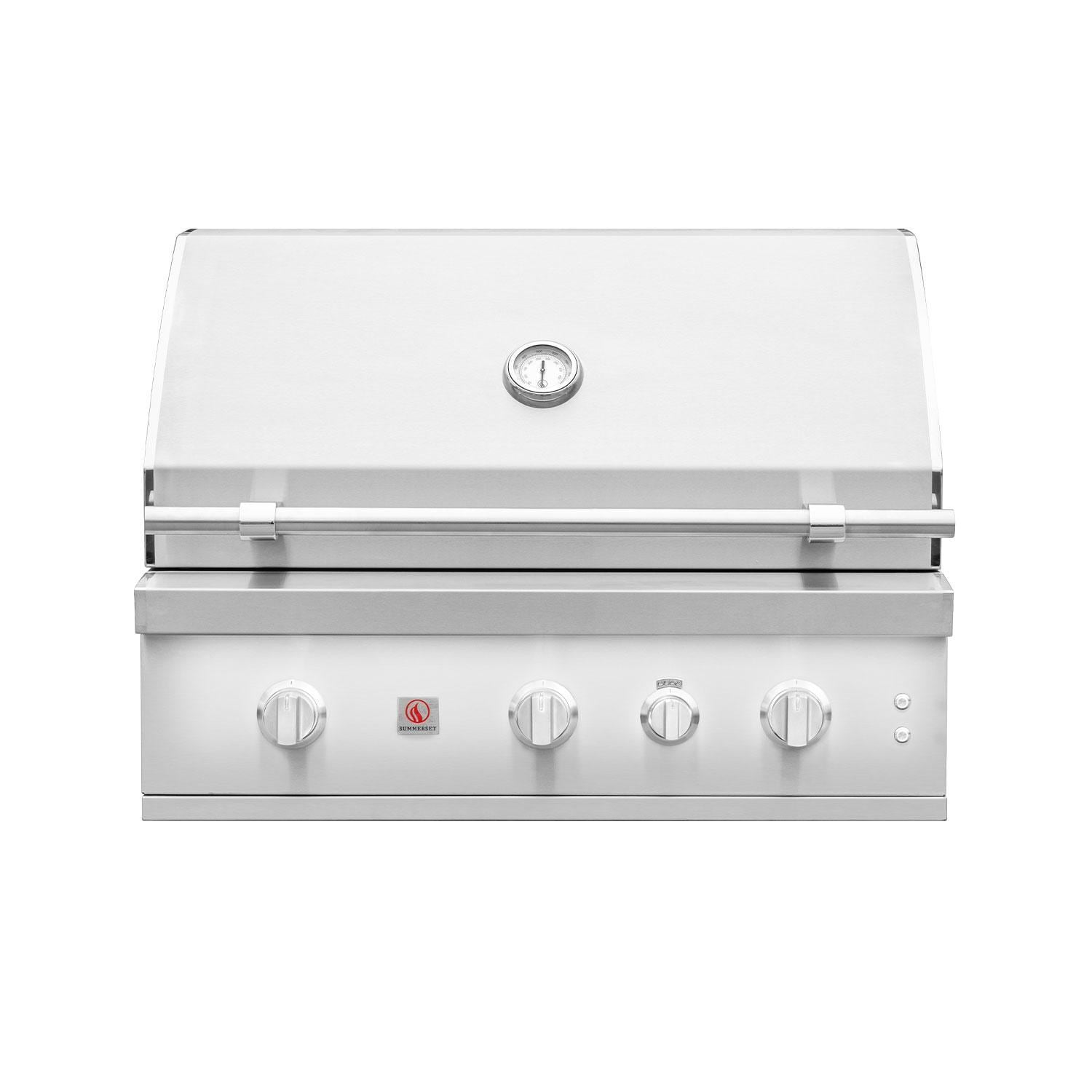 Summerset Quest 36-in 2 Burner Built-In Propane Gas Grill w/ Rear Infrared Burner, Rotisserie Kit, & Drop-In Griddle Plate - QST36-LP - Image 1