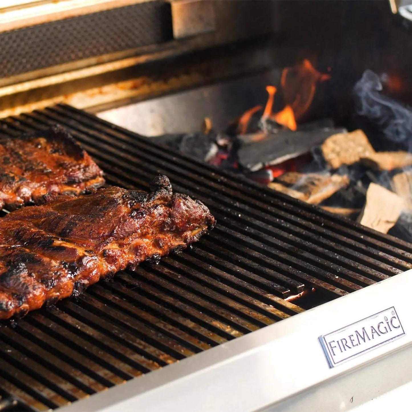 Fire Magic Echelon Diamond E790I 36-Inch Built-In Propane Gas Grill W/ One Infrared Burner, Magic View Window, Rotisserie, & Digital Thermometer - E790I-8L1P-W