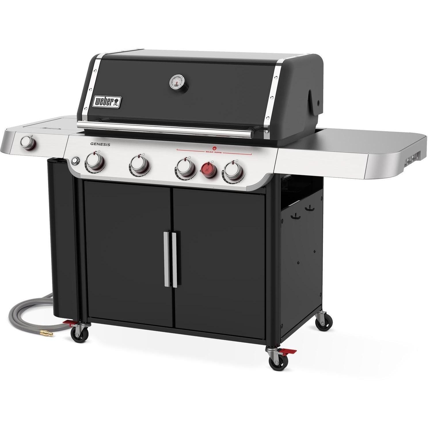 Weber Genesis E-435 Natural Gas Grill w/ Sear Zone & Side Burner - Black - 38410001 - Image 4