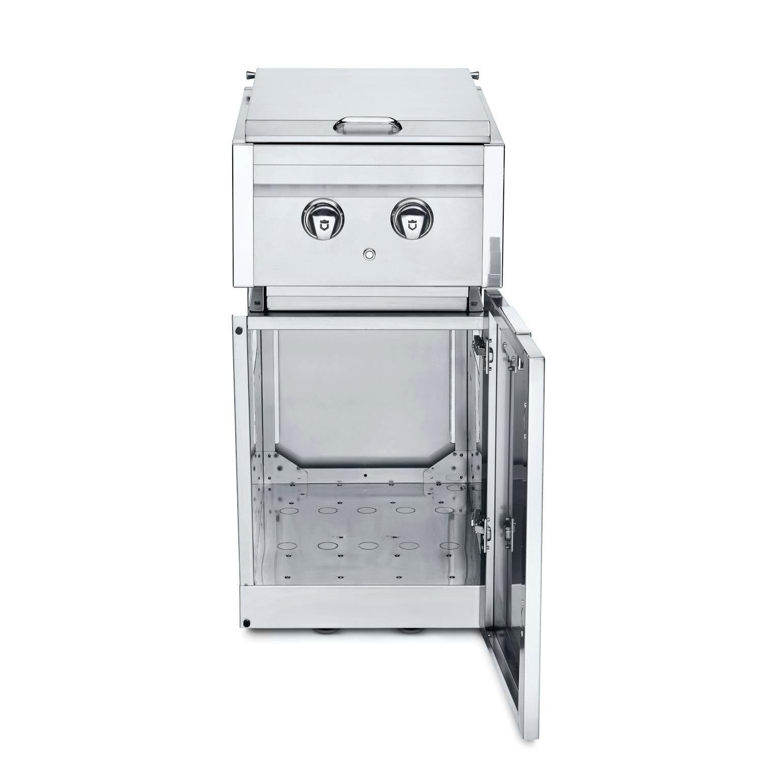 Crown Verity Infinite Series 36-Inch Natural Gas Grill Modular Island Bundle W/Storage Cabinet W/Cutting Board, & Sideburner - IGM36NG - Image 7