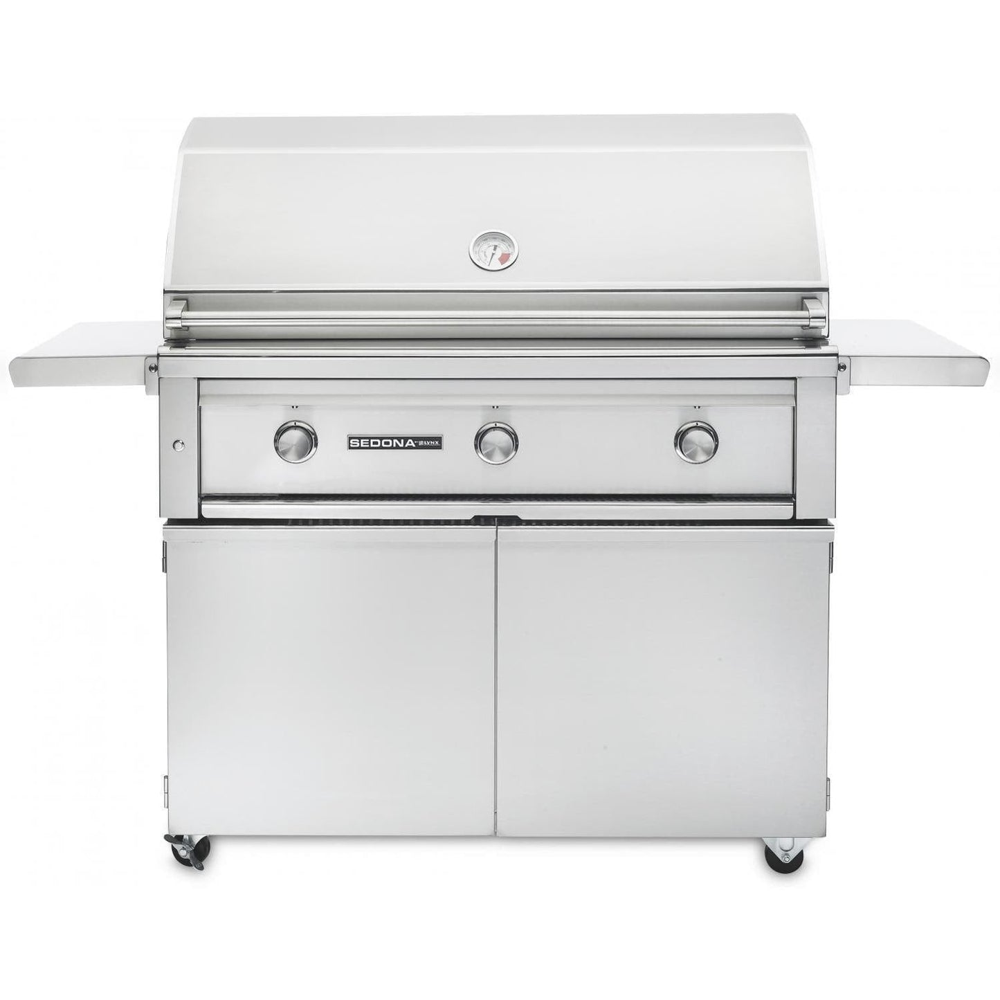 Lynx Sedona 42 Inch Natural Gas Grill On Cart w/ Three SS Tube Burners - Image 1