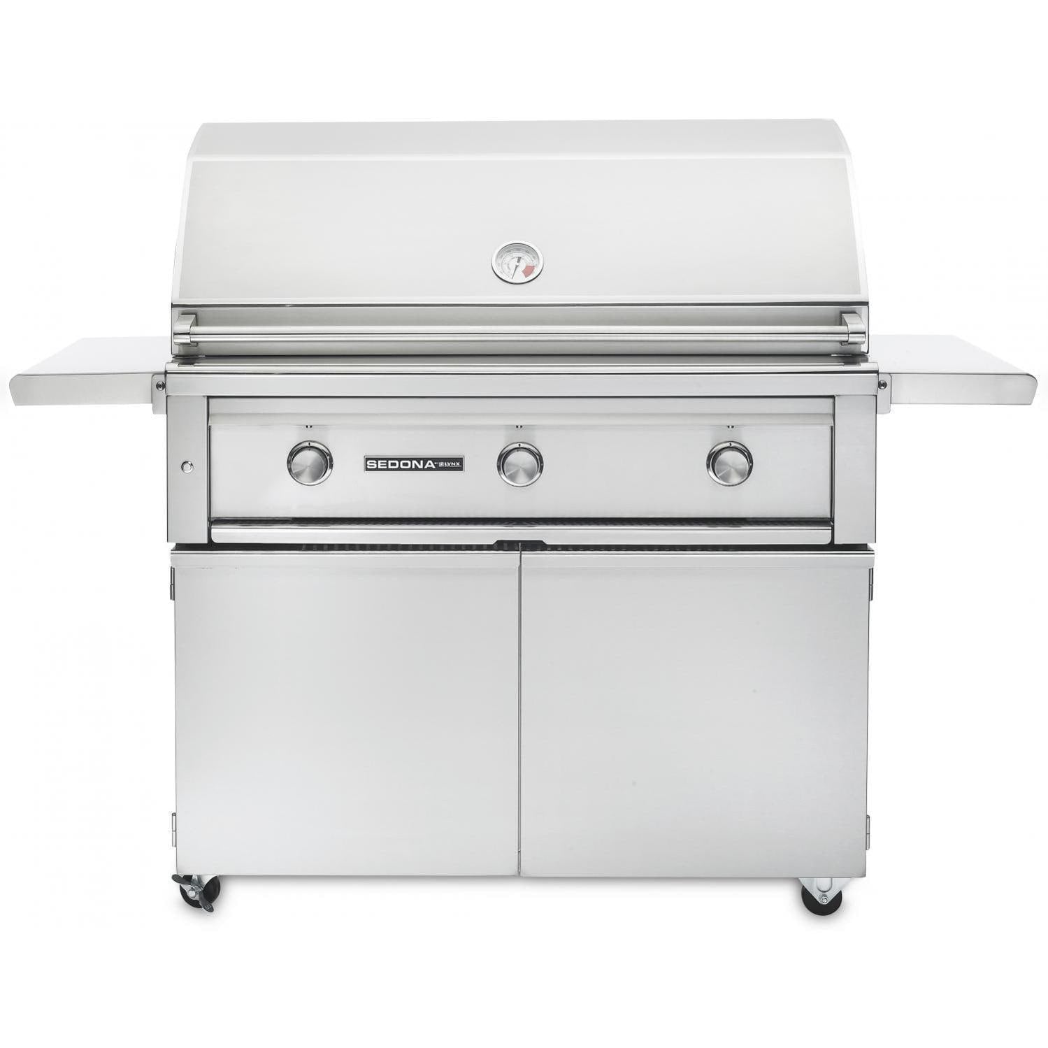 Lynx Sedona 42 Inch Natural Gas Grill On Cart w/ Three SS Tube Burners - Image 1