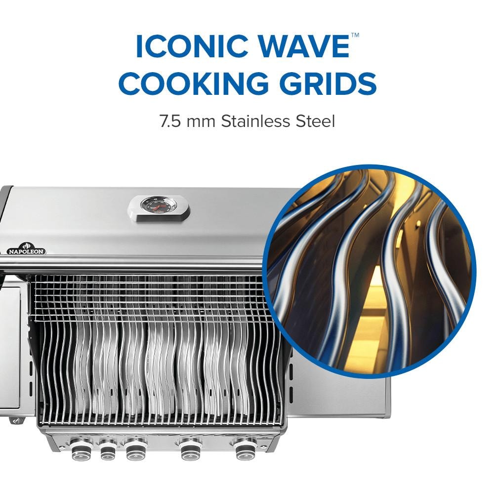 Napoleon Rogue PRO 525 4-Burner Natural Gas Grill w/ Side Burner - RP525SIBNSS-2 - Image 5