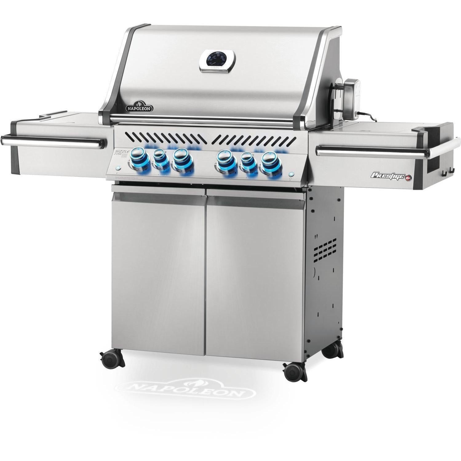 Napoleon Prestige PRO 500 4-Burner Propane Grill w/ Rotisserie & Side Burner - PRO500RSIBPSS-3 - Image 5