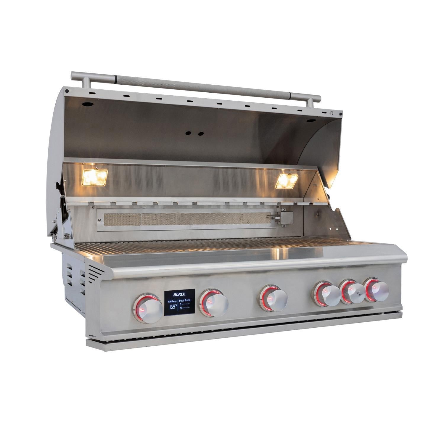 Blaze LTE PRO 40-Inch 5-Burner Built-in Natural Gas Grill w/ Digital Temperature Screen & Rear Infrared Burner - BLZ-5LTEPRO-NG - Image 1