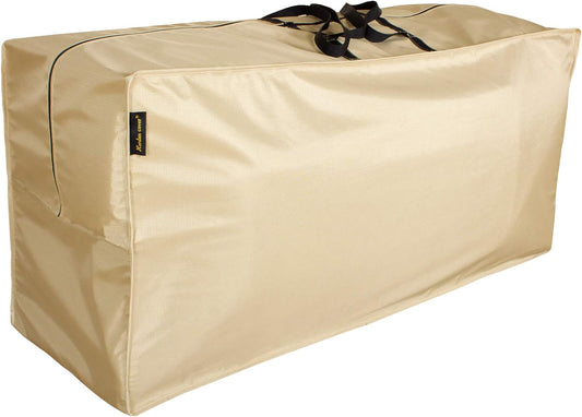 Extra-Large Waterproof Cushion Storage Bag with Handles & Zipper, Heavy-Duty, UV-Resistant, 48"L x 16"D x 22"H