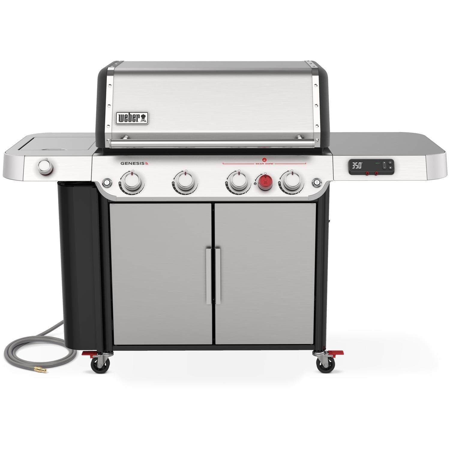 Weber Genesis SPX-435 Natural Gas Smart Grill w/ Sear Zone & Side Burner - Stainless Steel - 38800001 - Image 1