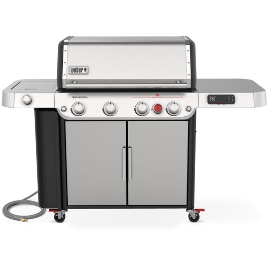 Weber Genesis SPX-435 Natural Gas Smart Grill w/ Sear Zone & Side Burner - Stainless Steel - 38800001 - Image 1
