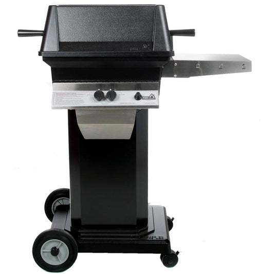 PGS A30 Cast Aluminum Propane Gas Grill On Black Portable Pedestal Base - Image 1