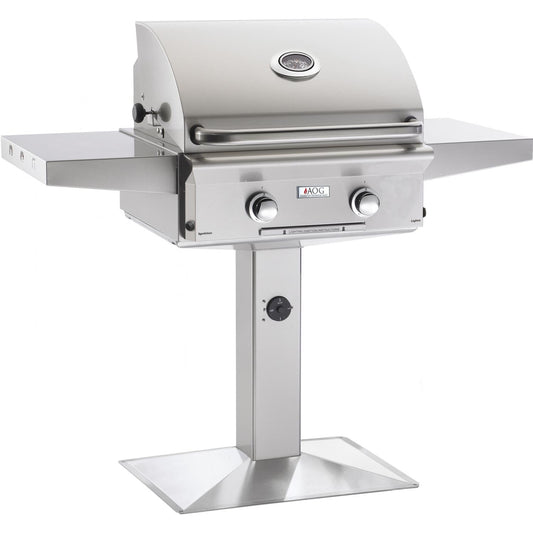 American Outdoor Grill L-Series 24-Inch 2-Burner Propane Gas Grill On Pedestal - 24PPL-00SP - Image 1