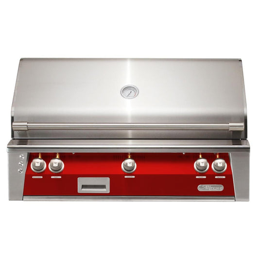 Alfresco ALXE 42-Inch Built-In Natural Gas Grill With Sear Zone And Rotisserie in Carmine Red - ALXE-42SZ-NG-S3002 - Image 1