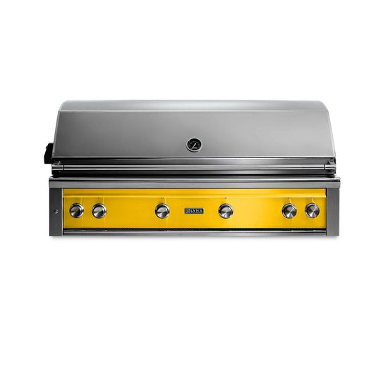 Lynx Professional 54 Inch Built-In Natural Gas Grill w/ One Infrared Trident Burner & Rotisserie in California Poppy - L54TR-CANG - Image 1