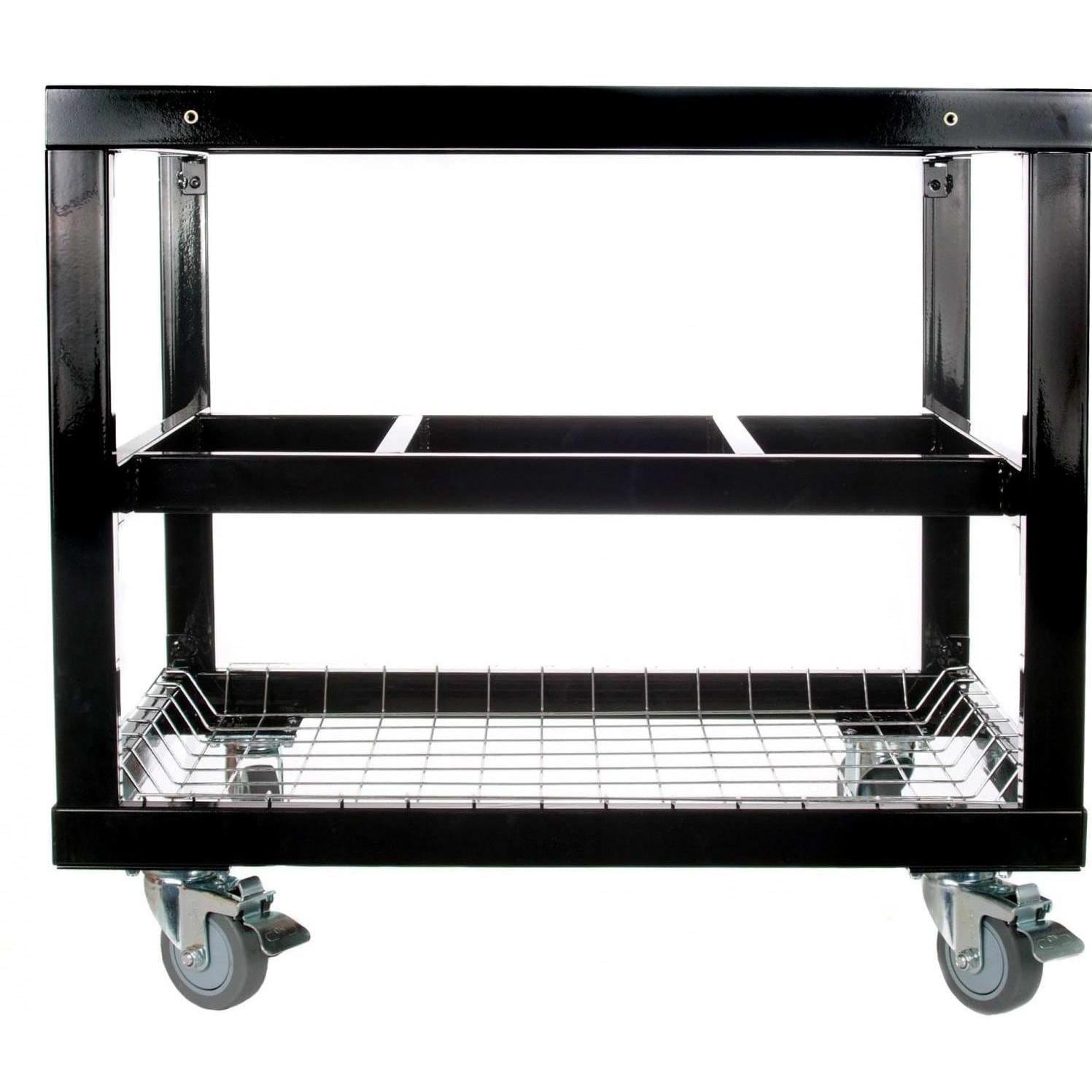 Primo Jack Daniels Edition Oval XL 400 Ceramic Kamado Grill On Steel Cart With 2-Piece Island Side Shelves And Stainless Steel Grates - PGCXLHJ (2021) - Image 3