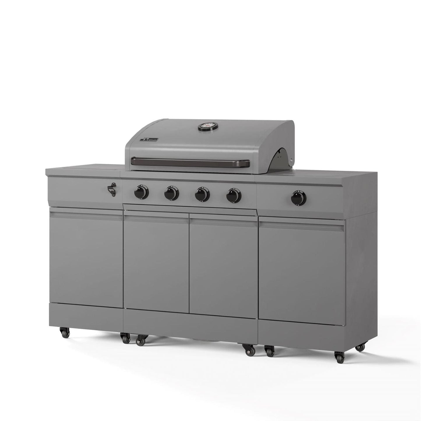 TYTUS Fresno Series 5-Burner Propane Island Grill in Gunmetal Gray  - TDT-021-0101 - Image 13