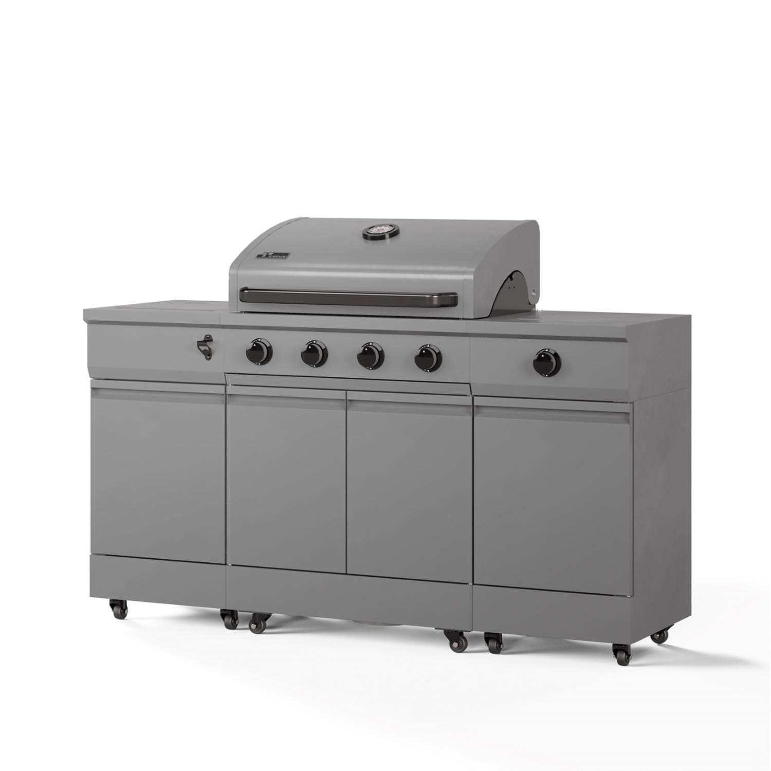 TYTUS Fresno Series 5-Burner Propane Island Grill in Gunmetal Gray  - TDT-021-0101 - Image 13