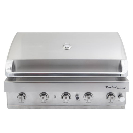 Turbo Elite 38-Inch 5-Burner Built-In Natural Gas Grill With Rear Infrared Burner - BTE3821BNG - Image 1