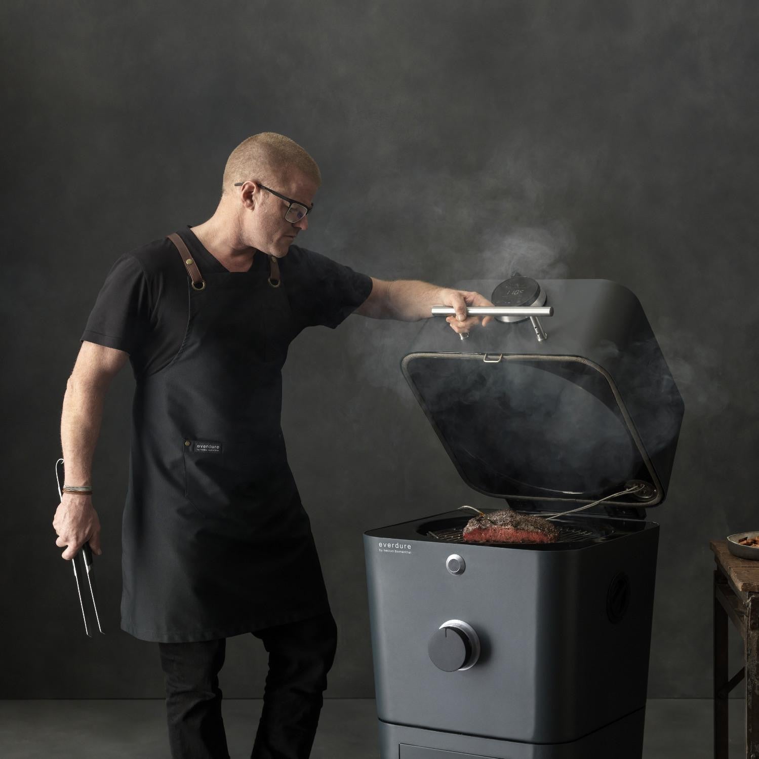 Everdure 4K 21-Inch Charcoal Grill & Smoker - Graphite - HBCE4KGUS - Image 8