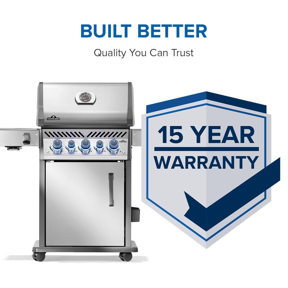 Napoleon Rogue PRO-S 425 3-Burner Propane Grill w/ Side Burner & SafetyGlow- RPS425RSIBPSS-2 - Image 3
