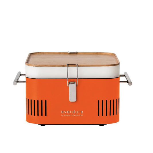 Everdure CUBE 17-Inch Portable Charcoal Grill - Orange - HBCUBEOUS - Image 1