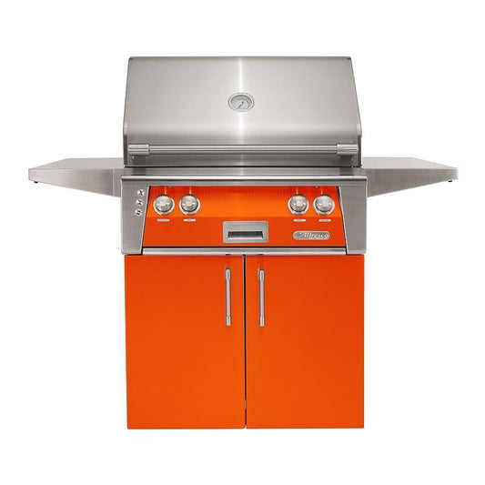 Alfresco ALXE 30-Inch Freestanding Natural Gas Grill With Sear Zone And Rotisserie in Luminous Orange - ALXE-30SZC-NG-S2005 - Image 1