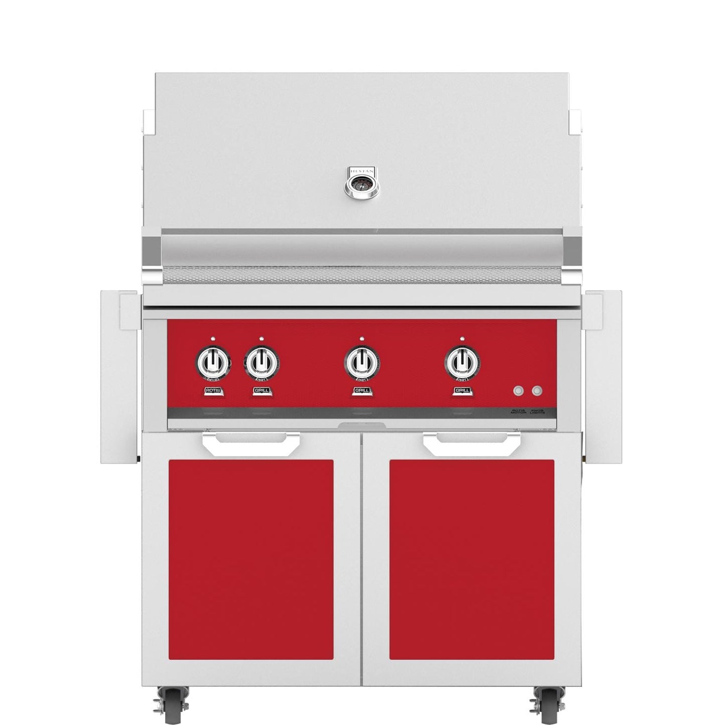 Hestan 36-Inch Propane Gas Grill W/ Sear Burner & Rotisserie On Double Door Tower Cart - Matador - GMBR36-LP-RD - Image 1
