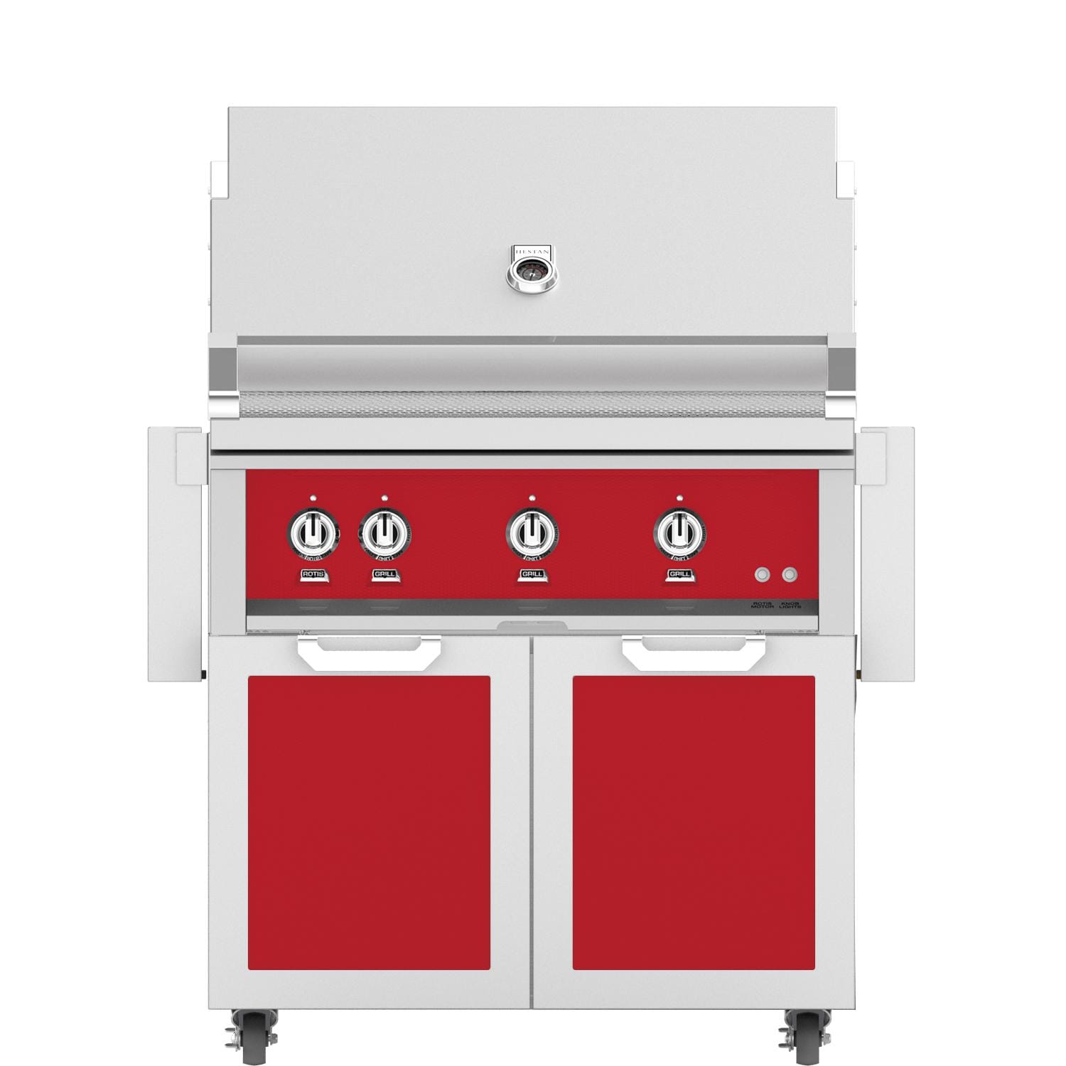 Hestan 36-Inch Propane Gas Grill W/ Sear Burner & Rotisserie On Double Door Tower Cart - Matador - GMBR36-LP-RD - Image 1