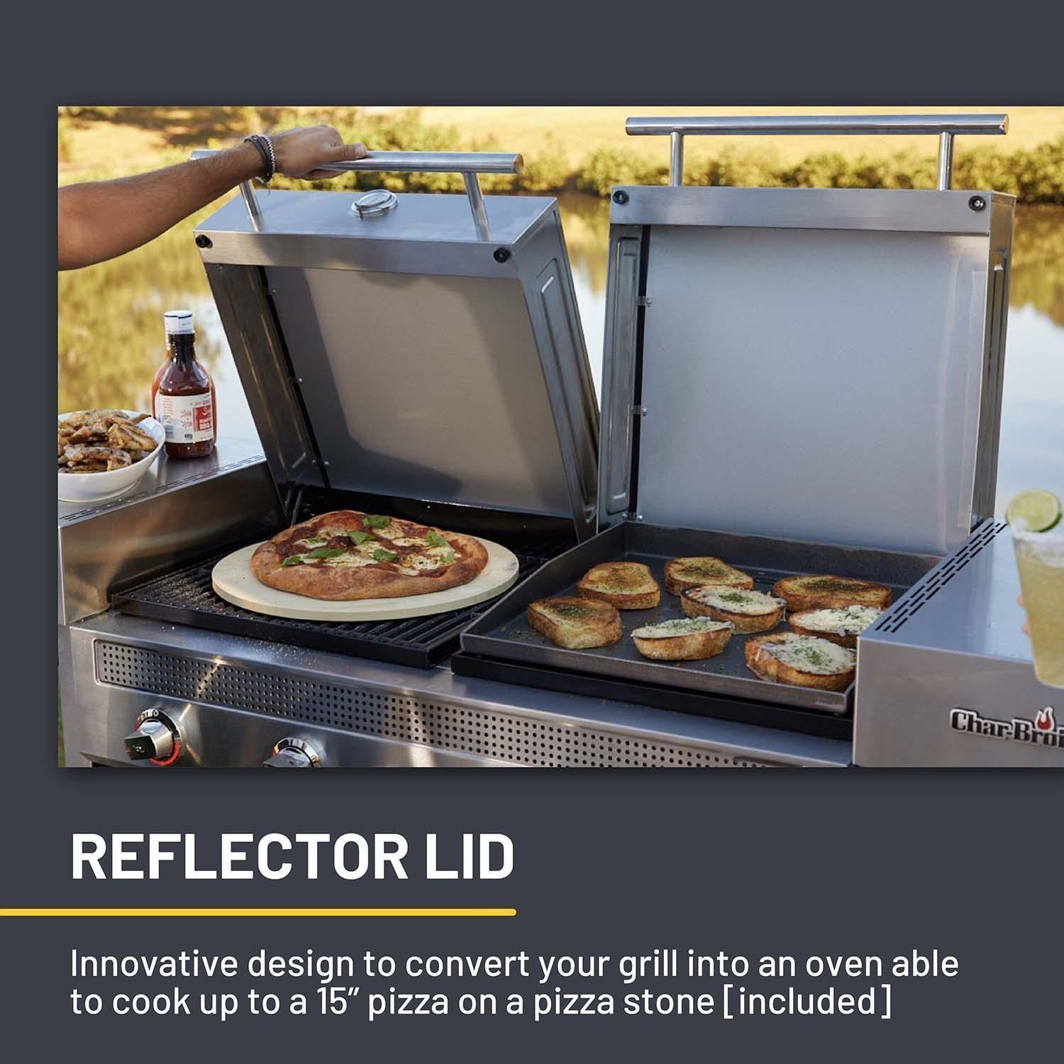 Charbroil Medallion Series Vista Propane Gas Grill & Griddle Outdoor Kitchen - 463259423 - Image 5