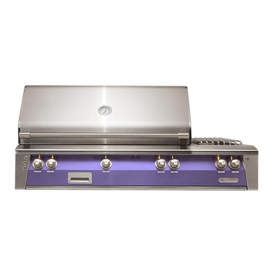 Alfresco ALXE 56-Inch Built-In Propane Deluxe Grill With Rotisserie And Side Burner in Blue Lilac - ALXE-56-LP-S4005 - Image 1